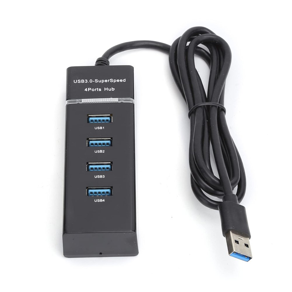 1 to 4 USB 3.0 Hub Male to Female USB Extender Adapter Cable Splitter,3.94ft Slim & Portableusb 3.0 Hub,Suitable for Desktops and PC