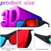 3 Pieces Red Blue 3D Glasses 3D Movie Game Glasses Anti-Polarization Design Red-Blue 3D Style Glasses view 3