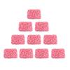 10PCS Pink Artificial Flowers Wall Backdrop Flower Panels Decor Flowers Silk Fabric Wedding Party Photography Backdrops Panels (Pink 10 pcs 16''x 24'') view 1