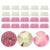10PCS Pink Artificial Flowers Wall Backdrop Flower Panels Decor Flowers Silk Fabric Wedding Party Photography Backdrops Panels (Pink 10 pcs 16''x 24'') view 2
