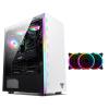 BBNB ATX Gaming Case - Micro ATX PC Case/ATX Computer Case - Mid Tower - Acrylic Glass - Fan and Water Cooling Supporth (Color : White, Size : 4 Fan) view 1