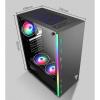 BBNB ATX Gaming Case - Micro ATX PC Case/ATX Computer Case - Mid Tower - Acrylic Glass - Fan and Water Cooling Supporth (Color : White, Size : 4 Fan) view 2