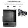BBNB ATX Gaming Case - Micro ATX PC Case/ATX Computer Case - Mid Tower - Acrylic Glass - Fan and Water Cooling Supporth (Color : White, Size : 4 Fan) view 3
