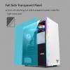 BBNB ATX Gaming Case - Micro ATX PC Case/ATX Computer Case - Mid Tower - Acrylic Glass - Fan and Water Cooling Supporth (Color : White, Size : 4 Fan) view 4
