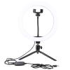 BWLZSP LED Ring Light,Desktop LED Ring Light USB Fill Light with Tripod Phone Holder for Makeup Live Broadcast view 1