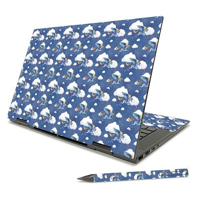 MightySkins Skin Compatible with HP Envy x360 15" (2021) - Rainbow Pegasus | Protective, Durable, and Unique Vinyl Decal wrap Cover | Easy to Apply, Remove, and Change Styles | Made in The USA