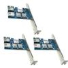 AAAwave PCI Express 1X to 16X Riser Card 1 to 4 USB3.0 Multiplier Hub Adapter (Pack of 3) view 1
