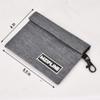 MZIPLINE Small bag Mini Pouch Pocket With Carbon Filter System lined 5.5x4 (Mini Grey) view 4
