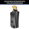 Leather Sheath for The Buck 110/112 Ranger Folding Knife (Knife not Included), Retention Adjustable, Fit 1.5'' and 1.75'' Wide Belt view 4