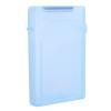 2.5in Hard Disk Drive Protection Box, HDD SSD Transparent Protective Box Storage Case, Portable External Hard Drive Case, Anti-Static Shockproof Protection Storage Case for HDD/SSD (Blue) view 1