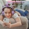 Cat Ear Wireless Headphones for Kids with Mic, Unicorn Bluetooth Over Ear Headset for School Cellphone Smartphones Laptop PC,FM&85db Volume liminted,Wired headset for School Home (light purple) view 2