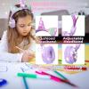 Cat Ear Wireless Headphones for Kids with Mic, Unicorn Bluetooth Over Ear Headset for School Cellphone Smartphones Laptop PC,FM&85db Volume liminted,Wired headset for School Home (light purple) view 4