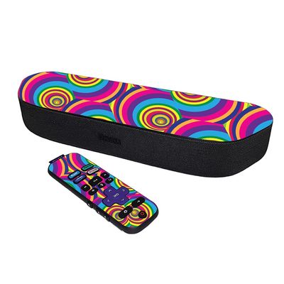 MightySkins Skin Compatible with Roku Streambar Media Player (2020) - Groovy 60s | Protective, Durable, and Unique Vinyl Decal wrap Cover | Easy to Apply and Change Styles | Made in The USA