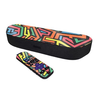 MightySkins Glossy Glitter Skin Compatible with Roku Streambar Media Player (2020) - Hyper | Protective, Durable High-Gloss Glitter Finish | Easy to Apply and Change Styles | Made in The USA