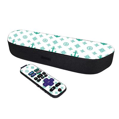 MightySkins Skin Compatible with Roku Streambar Media Player (2020) - Teal Designer | Protective, Durable, and Unique Vinyl Decal wrap Cover | Easy to Apply and Change Styles | Made in The USA