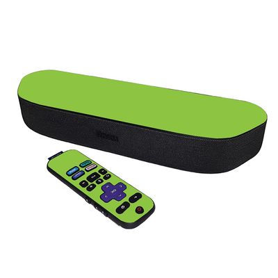 MightySkins Skin Compatible with Roku Streambar Media Player (2020) - Solid Lime Green | Protective, Durable, and Unique Vinyl Decal wrap Cover | Easy to Applys | Made in The USA