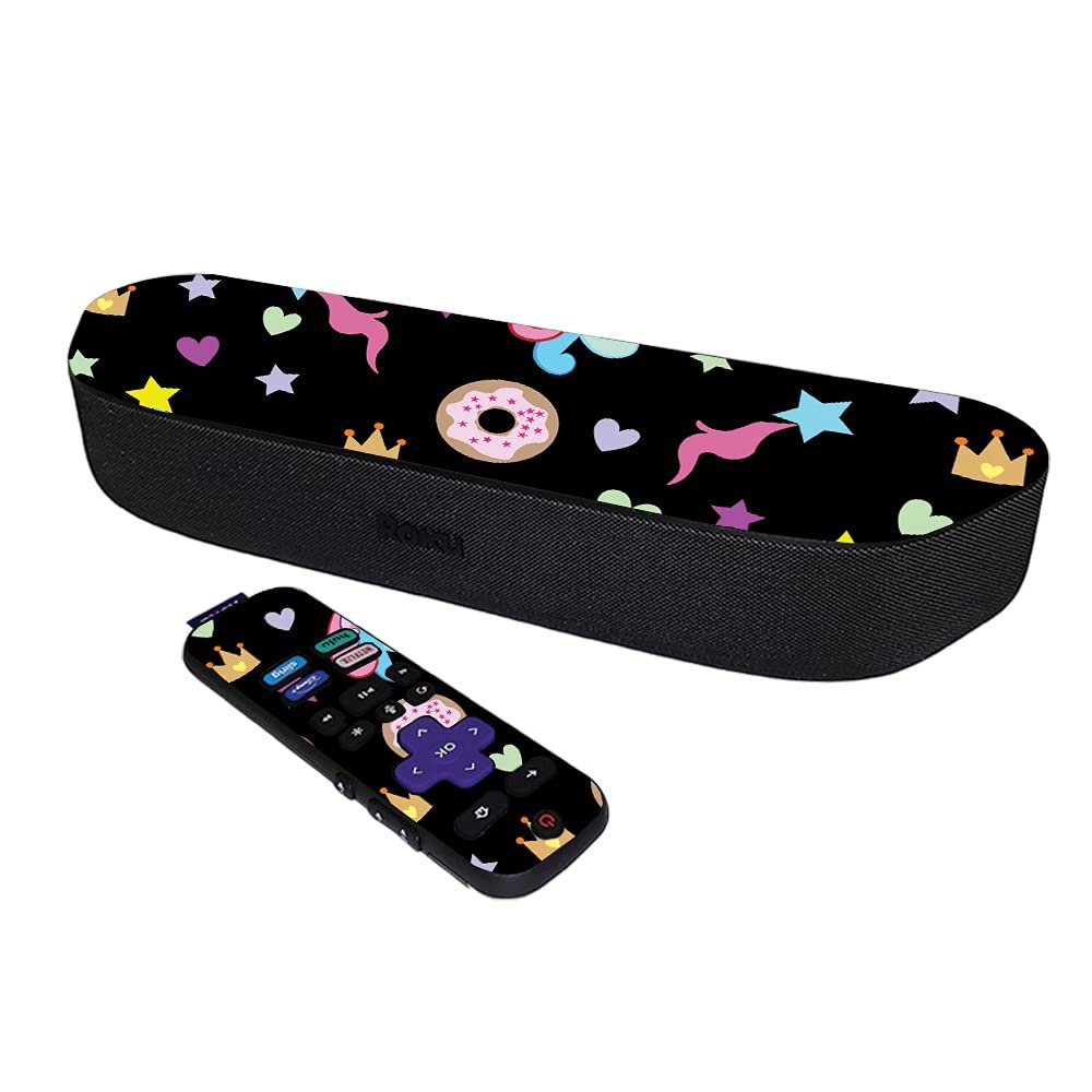 MightySkins Skin Compatible with Roku Streambar Media Player (2020) - Donut Fantasy | Protective, Durable, and Unique Vinyl Decal wrap Cover | Easy to Apply and Change Styles | Made in The USA
