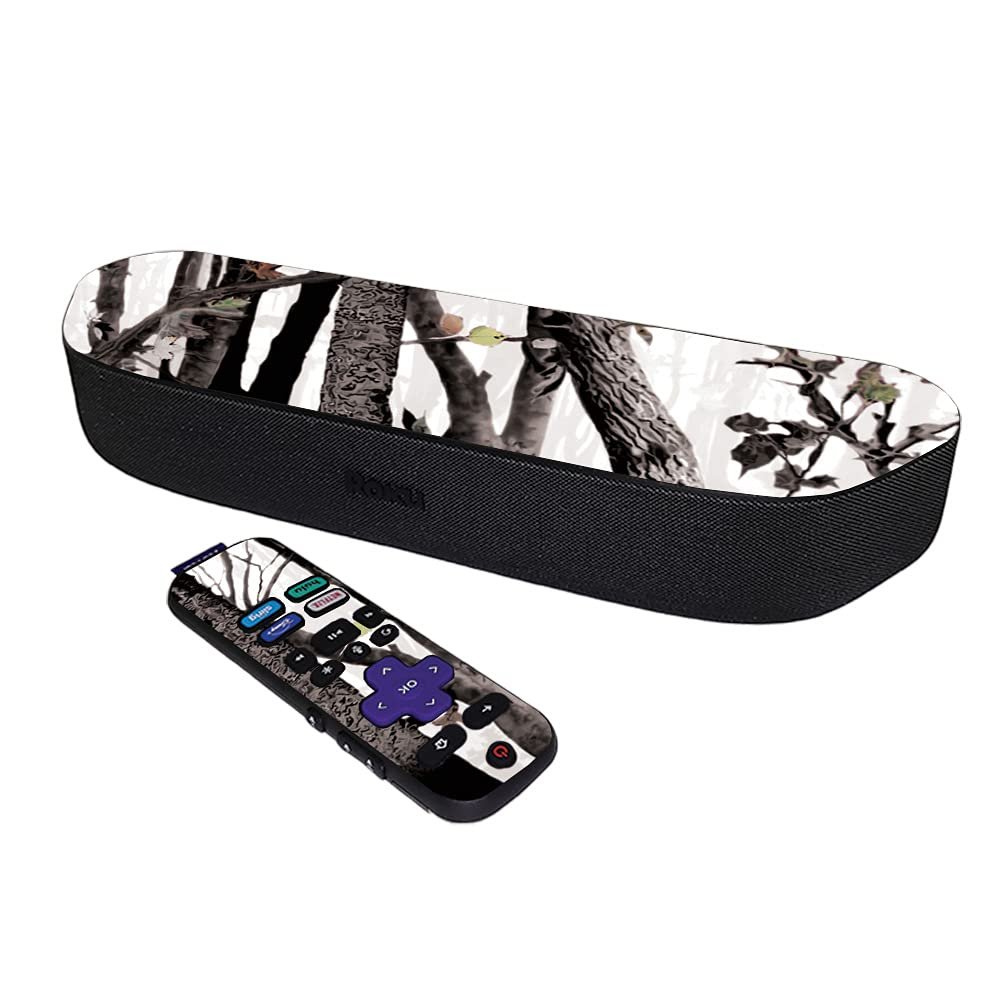 MightySkins Skin Compatible with Roku Streambar Media Player (2020) - Artic Camo | Protective, Durable, and Unique Vinyl Decal wrap Cover | Easy to Apply and Change Styles | Made in The USA