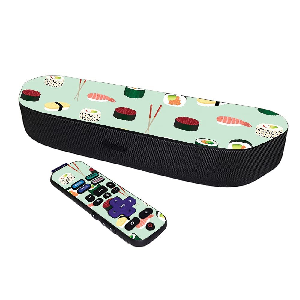 MightySkins Skin Compatible with Roku Streambar Media Player (2020) - Sushi | Protective, Durable, and Unique Vinyl Decal wrap Cover | Easy to Apply, Remove, and Change Styles | Made in The USA