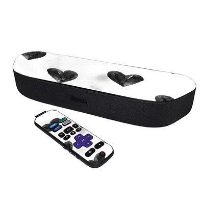 MightySkins Skin Compatible with Roku Streambar Media Player (2020) - Ink Hearts | Protective, Durable, and Unique Vinyl Decal wrap Cover | Easy to Apply and Change Styles | Made in The USA