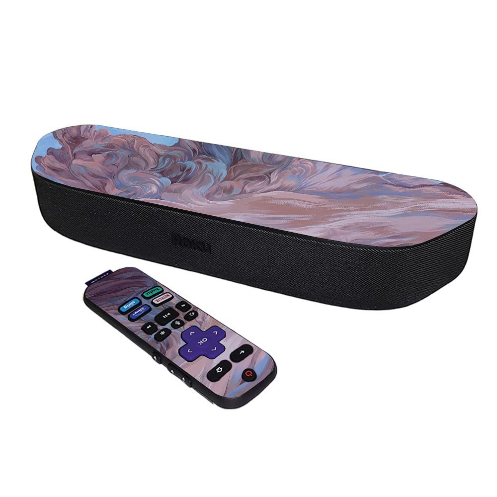 MightySkins Skin Compatible with Roku Streambar Media Player (2020) - Monsoon | Protective, Durable, and Unique Vinyl Decal wrap Cover | Easy to Apply and Change Styles | Made in The USA