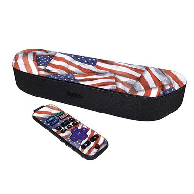 MightySkins Glossy Glitter Skin Compatible with Roku Streambar Media Player (2020) - Patriot | Protective, Durable High-Gloss Glitter Finish | Easy to Apply and Change Styles | Made in The USA