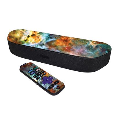 MightySkins Skin Compatible with Roku Streambar Media Player (2020) - Space Cloud | Protective, Durable, and Unique Vinyl Decal wrap Cover | Easy to Apply and Change Styles | Made in The USA