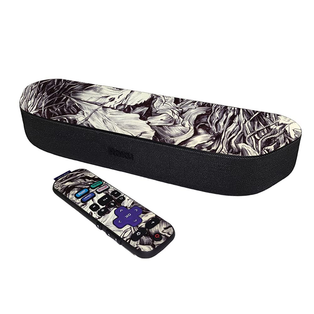 MightySkins Skin Compatible with Roku Streambar Media Player (2020) - Nest Sketch | Protective, Durable, and Unique Vinyl Decal wrap Cover | Easy to Apply and Change Styles | Made in The USA