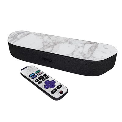 MightySkins Skin Compatible with Roku Streambar Media Player (2020) - Frost Marble | Protective, Durable, and Unique Vinyl Decal wrap Cover | Easy to Apply and Change Styles | Made in The USA