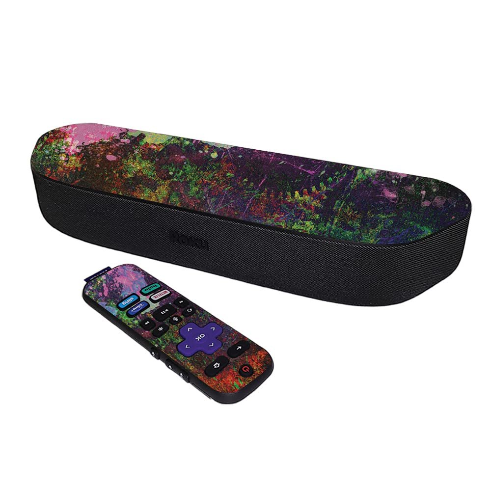 MightySkins Skin Compatible with Roku Streambar Media Player (2020) - Paint Drip | Protective, Durable, and Unique Vinyl Decal wrap Cover | Easy to Apply and Change Styles | Made in The USA