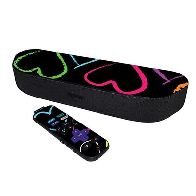 MightySkins Skin Compatible with Roku Streambar Media Player (2020) - Hearts | Protective, Durable, and Unique Vinyl Decal wrap Cover | Easy to Apply, Remove, and Change Styles | Made in The USA
