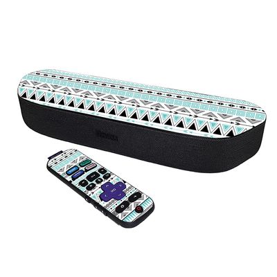 MightySkins Skin Compatible with Roku Streambar Media Player (2020) - Turquoise Tribal | Protective, Durable, and Unique Vinyl Decal wrap Cover | Easy to Applys | Made in The USA