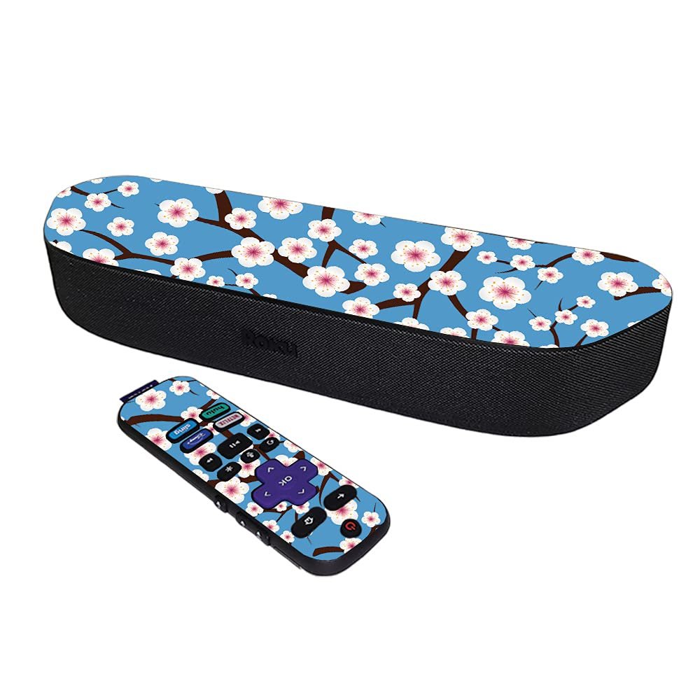 MightySkins Skin Compatible with Roku Streambar Media Player (2020) - Japanese Spring | Protective, Durable, and Unique Vinyl Decal wrap Cover | Easy to Apply and Change Styles | Made in The USA