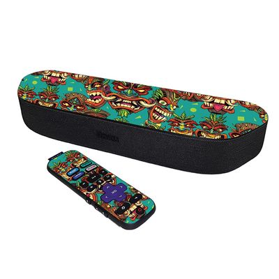 MightySkins Skin Compatible with Roku Streambar Media Player (2020) - Crazy Tikis | Protective, Durable, and Unique Vinyl Decal wrap Cover | Easy to Apply and Change Styles | Made in The USA