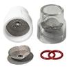 Furick Cup Dual FUPA #12 Welding Cup Kit (FU12HK) (1 Glass & 1 Ceramic Cup, O-Rings, 1 Spare Diffuser) view 1