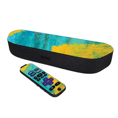 MightySkins Skin Compatible with Roku Streambar Media Player (2020) - Acrylic Blue | Protective, Durable, and Unique Vinyl Decal wrap Cover | Easy to Apply and Change Styles | Made in The USA