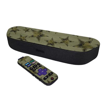 MightySkins Skin Compatible with Roku Streambar Media Player (2020) - Army Star | Protective, Durable, and Unique Vinyl Decal wrap Cover | Easy to Apply and Change Styles | Made in The USA