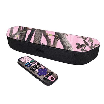 MightySkins Glossy Glitter Skin Compatible with Roku Streambar Media Player (2020) - Pink Tree Camo | Protective, Durable High-Gloss Glitter Finish | Easy to Apply | Made in The USA