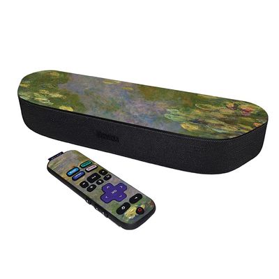 MightySkins Skin Compatible with Roku Streambar Media Player (2020) - Water Lilies | Protective, Durable, and Unique Vinyl Decal wrap Cover | Easy to Apply and Change Styles | Made in The USA