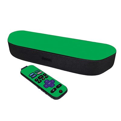 MightySkins Skin Compatible with Roku Streambar Media Player (2020) - Solid Green | Protective, Durable, and Unique Vinyl Decal wrap Cover | Easy to Apply and Change Styles | Made in The USA