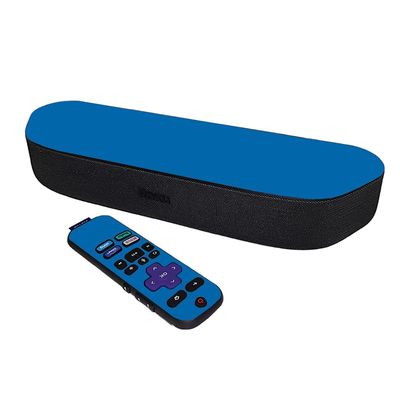 MightySkins Skin Compatible with Roku Streambar Media Player (2020) - Solid Blue | Protective, Durable, and Unique Vinyl Decal wrap Cover | Easy to Apply and Change Styles | Made in The USA
