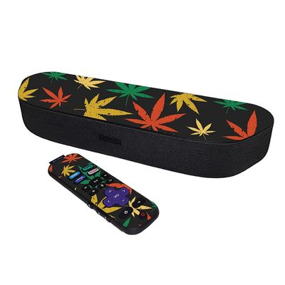 MightySkins Skin Compatible with Roku Streambar Media Player (2020) - Rastafari Kush | Protective, Durable, and Unique Vinyl Decal wrap Cover | Easy to Apply and Change Styles | Made in The USA