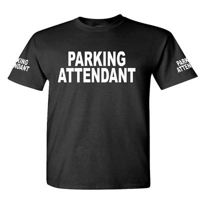 Cold Harbor Parking Attendant - Emergency Services Duty - Unisex Cotton T-Shirt (2XL, Black)