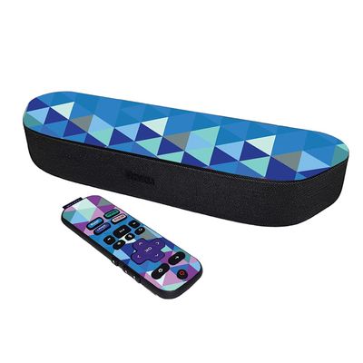 MightySkins Skin Compatible with Roku Streambar Media Player (2020) - Purple Kaleidoscope | Protective, Durable, and Unique Vinyl Decal wrap Cover | Easy to Apply | Made in The USA