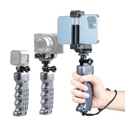 Pistol Grip Plus Only: Handle with 1/4"-20 Mount for DSLR Mirrorless, Action Camera, and Smartphone, Video Stabilizer Handle (Pistol Grip Plus Only)