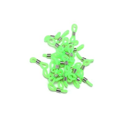 AGCFABS 50pcs Ear Hook Eyeglasses Spectacles Chain Glasses Retainer Ends Rope Cord Holder Strap Retainer End Loop Connector (Green)