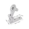 uxcell Adjustable Security Camera Bracket, Plastic Wall Mount CCTV Stand 110mm Height for Home Surveillance System Mounting, White view 2