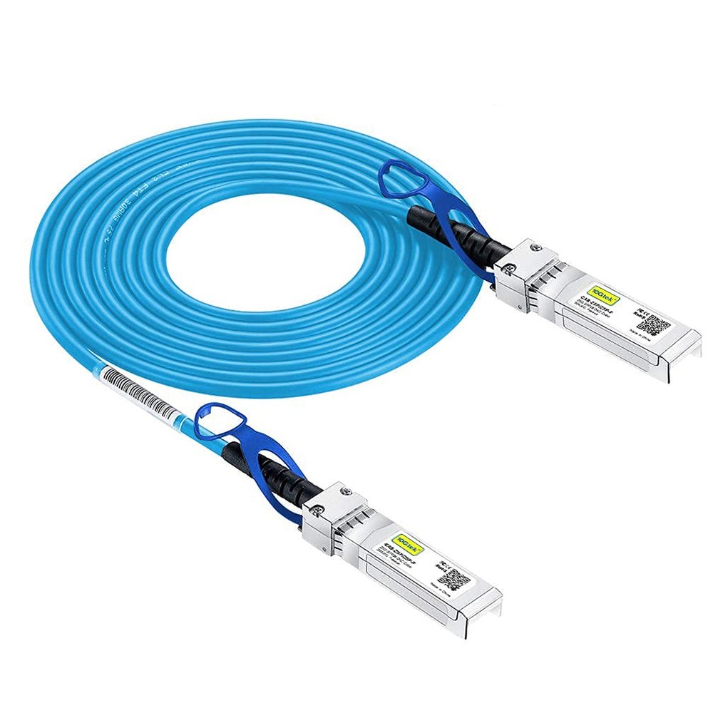 10Gtek [Blue 25G SFP28 SFP+ DAC Cable - 25GBASE-CR SFP28 to SFP28 Passive Direct Attach Copper Twinax Cable for Cisco SFP-H25GB-CU3M, Ubiquiti, MikroTik, Supermicro and More, 3-Meter(10ft)