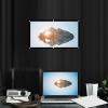 60inch 16:9 Thicken Portable Non Crease Foldable Projection Screen,Soft White Polyester Projector Curtain Projection Screen,Suitable for Home Theater, Conference, Outdoor Camping 60 inch view 2