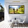 100 inch 16:9 Thicken Portable Non Crease Foldable Projection Screen,Soft White Polyester Projector Curtain Projection Screen,Suitable for Home Theater, Conference, Outdoor Camping Movie view 3